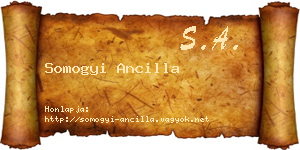Somogyi Ancilla névjegykártya