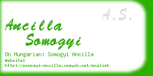 ancilla somogyi business card